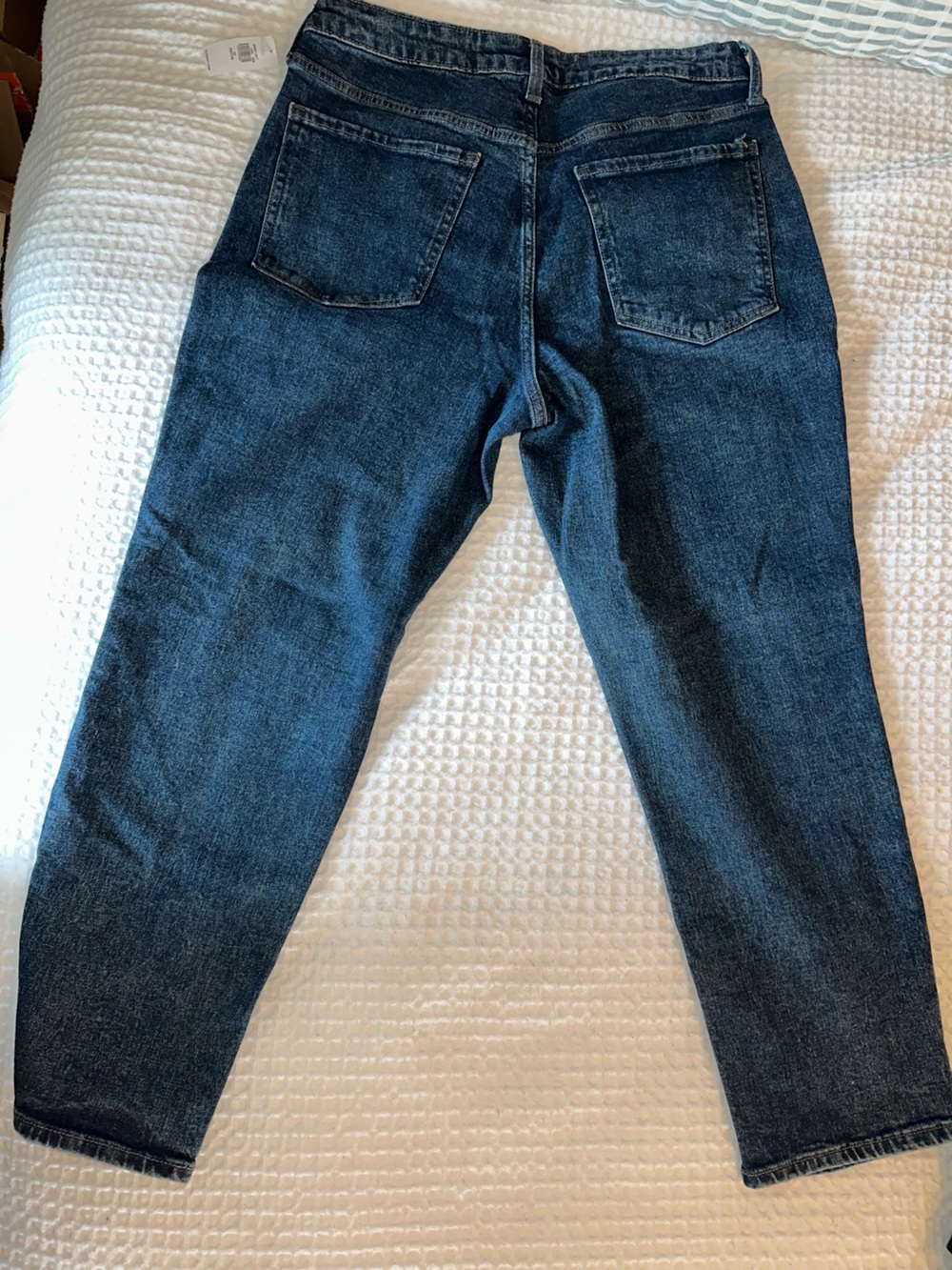 Old Navy Dark Blue Straight-Leg Jeans - Picture 3 of 3